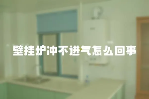 壁掛爐沖不進(jìn)氣怎么回事