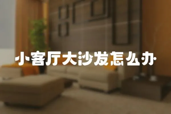 小客廳大沙發怎么辦
