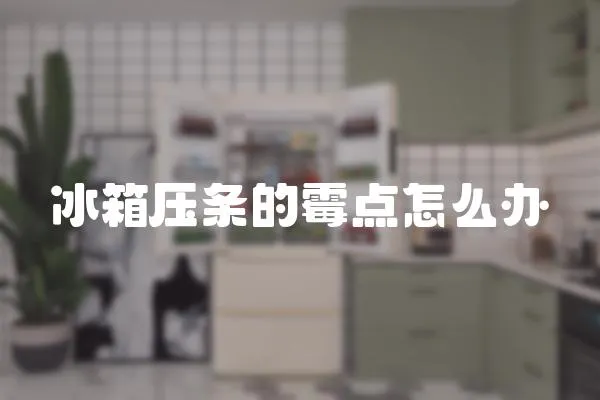 冰箱壓條的霉點怎么辦