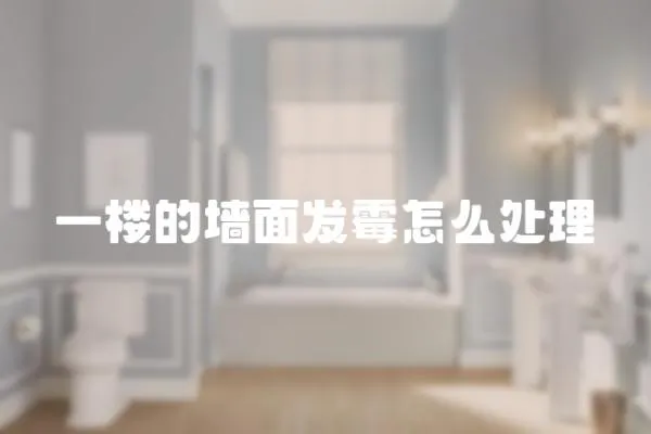 一樓的墻面發霉怎么處理