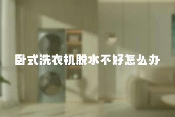臥式洗衣機脫水不好怎么辦
