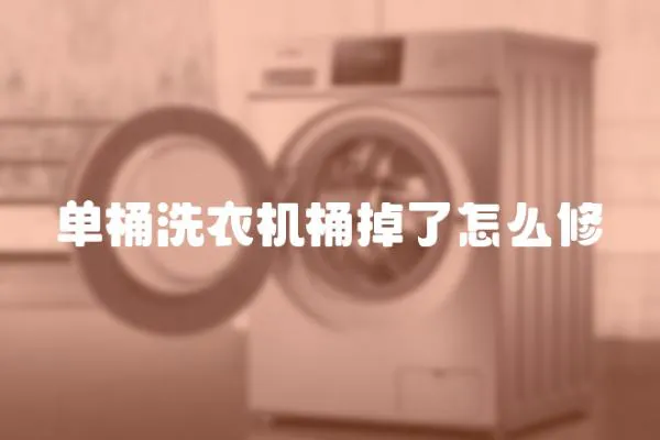 單桶洗衣機(jī)桶掉了怎么修