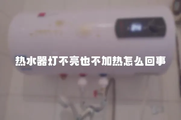 熱水器燈不亮也不加熱怎么回事