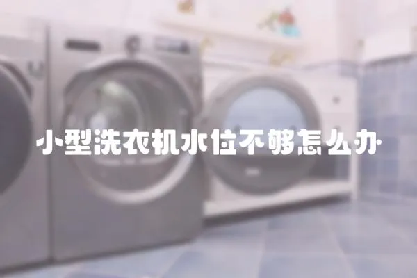 小型洗衣機水位不夠怎么辦