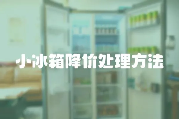 小冰箱降價處理方法