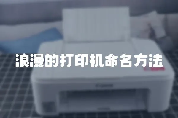 浪漫的打印機(jī)命名方法
