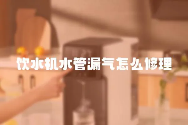 飲水機水管漏氣怎么修理