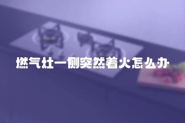 燃氣灶一側突然著火怎么辦