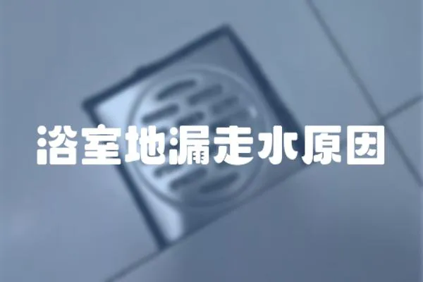 浴室地漏走水原因