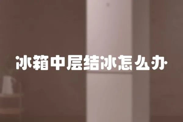 冰箱中層結(jié)冰怎么辦