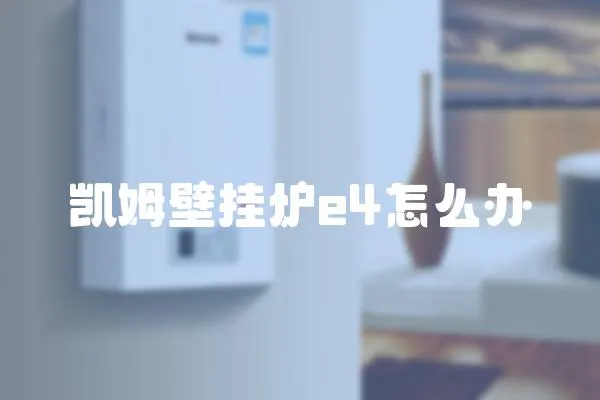 凱姆壁掛爐e4怎么辦