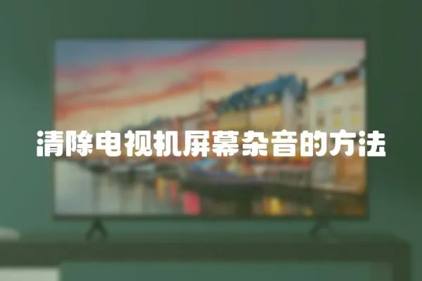 清除電視機(jī)屏幕雜音的方法