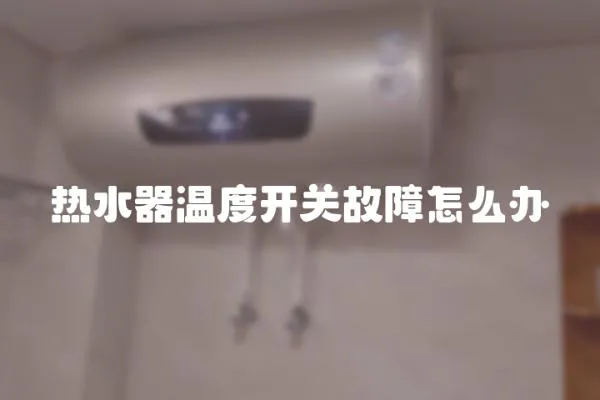 熱水器溫度開關故障怎么辦
