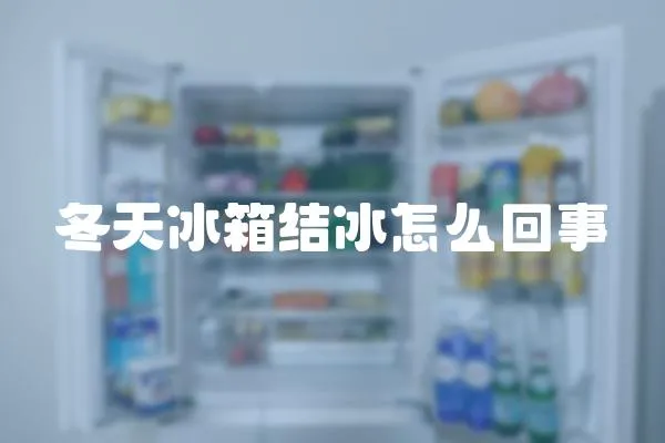冬天冰箱結(jié)冰怎么回事