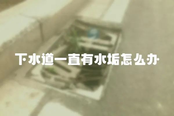 下水道一直有水垢怎么辦