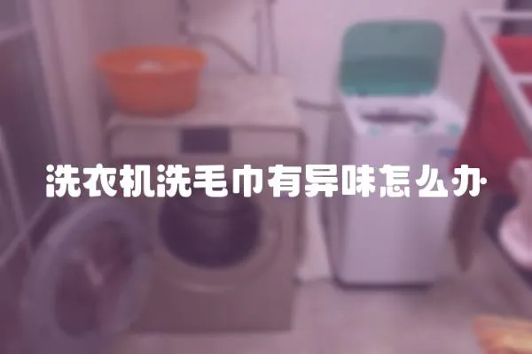 洗衣機洗毛巾有異味怎么辦