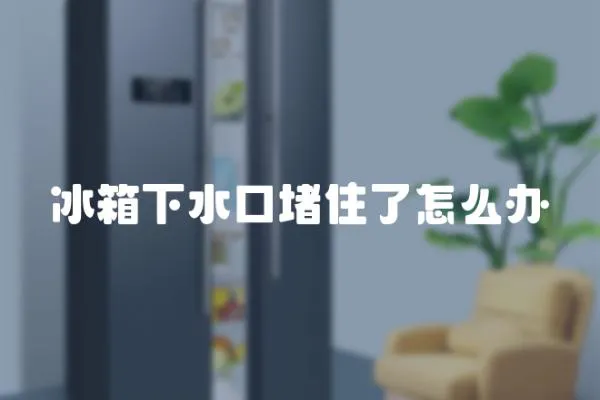 冰箱下水口堵住了怎么辦