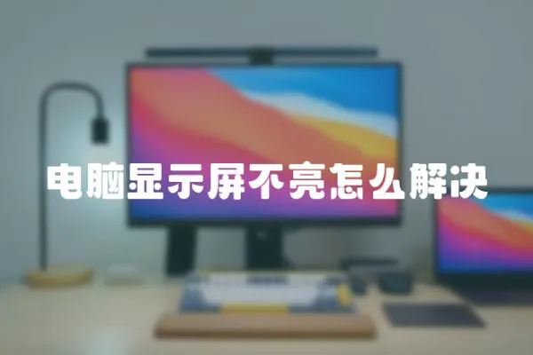 电脑显示屏不亮怎么解决