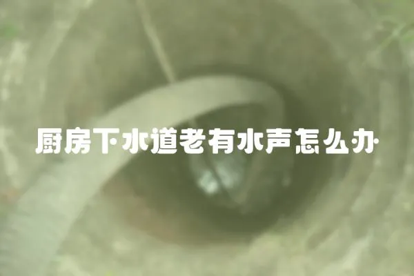 廚房下水道老有水聲怎么辦