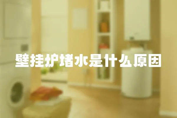 壁掛爐堵水是什么原因