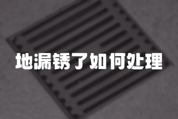 地漏銹了如何處理