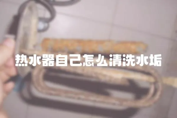 熱水器自己怎么清洗水垢