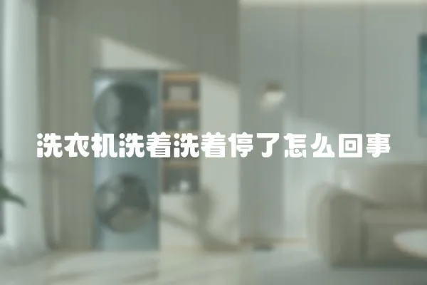 洗衣機洗著洗著停了怎么回事