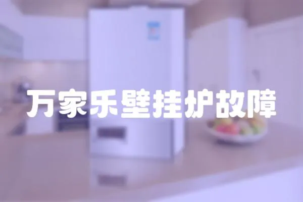 萬家樂壁掛爐故障