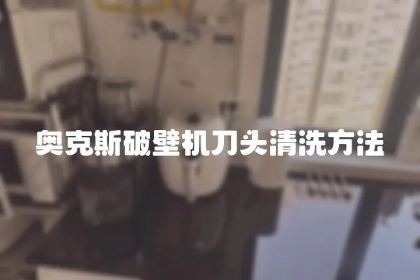 奧克斯破壁機刀頭清洗方法