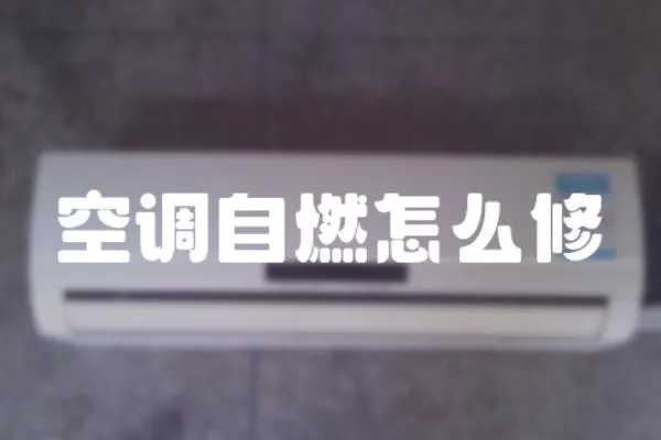 空調(diào)自燃怎么修