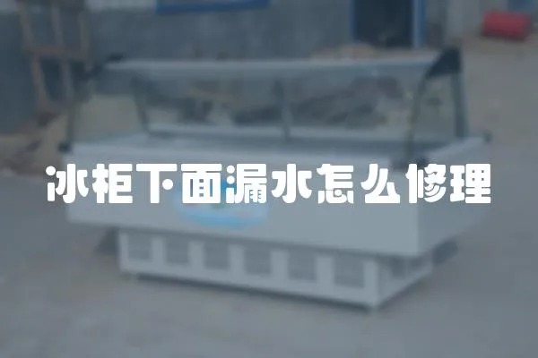 冰柜下面漏水怎么修理