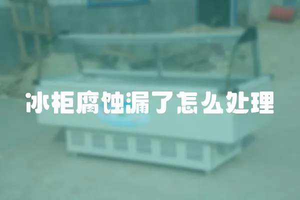 冰柜腐蝕漏了怎么處理