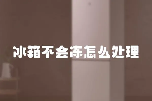 冰箱不會凍怎么處理