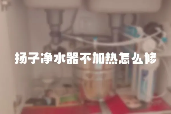 揚(yáng)子凈水器不加熱怎么修