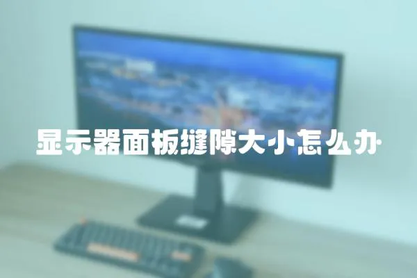 顯示器面板縫隙大小怎么辦