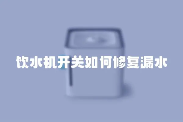 飲水機開關如何修復漏水