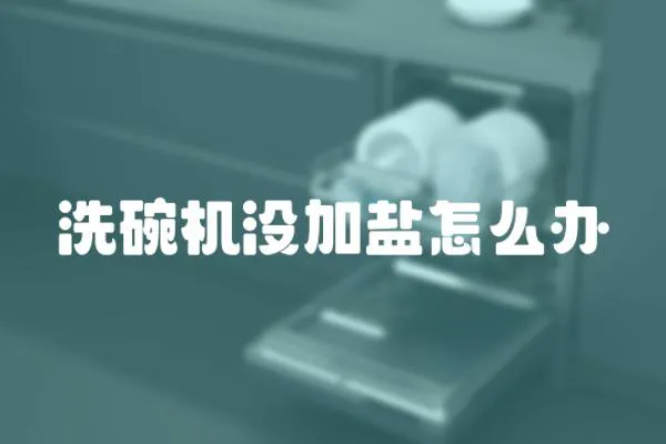 洗碗機(jī)沒加鹽怎么辦