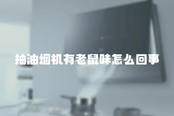 抽油煙機有老鼠味怎么回事