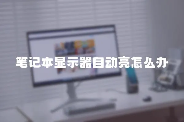 筆記本顯示器自動亮怎么辦