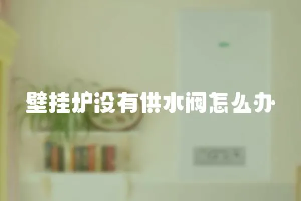 壁掛爐沒有供水閥怎么辦