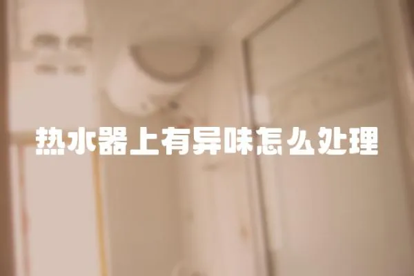 熱水器上有異味怎么處理