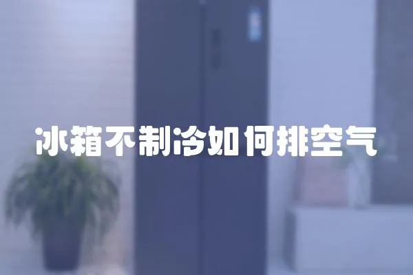 冰箱不制冷如何排空氣