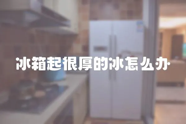 冰箱起很厚的冰怎么辦