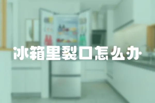 冰箱里裂口怎么辦