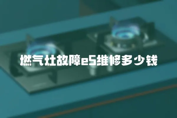 燃氣灶故障e5維修多少錢