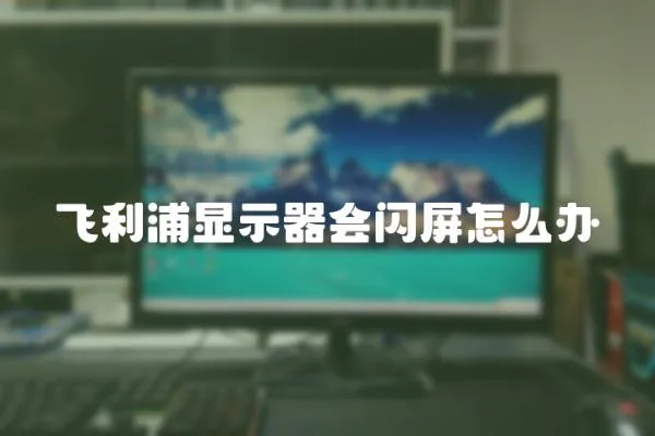 飛利浦顯示器會閃屏怎么辦