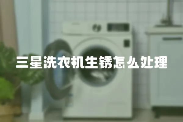 三星洗衣機生銹怎么處理