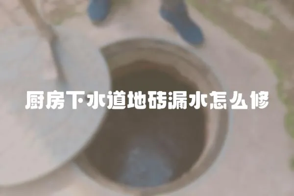 廚房下水道地磚漏水怎么修