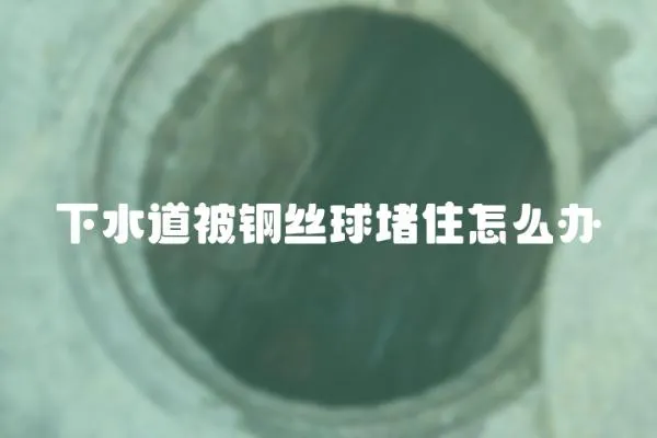 下水道被鋼絲球堵住怎么辦