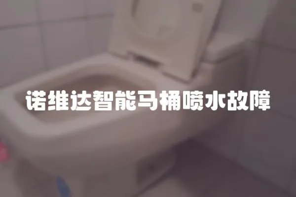 諾維達智能馬桶噴水故障